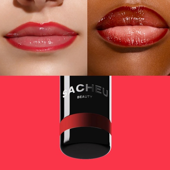 SACHEU BEAUTY LIP STAIN LONG STAY LINER PEEL OFF LEFT ON RED NEW IN BOX - Picture 1 of 7